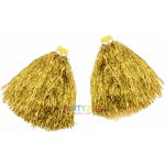 Zlaté pompony pro roztleskávačky 2ks – Sleviste.cz