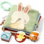 BabyOno senzorická knížka Králíček nature 14 x 14 cm – Hledejceny.cz
