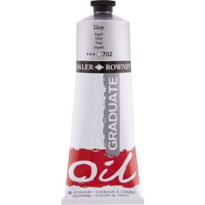 Daler Rowney graduate olejová barva silver 200 ml 1 ks – Hledejceny.cz