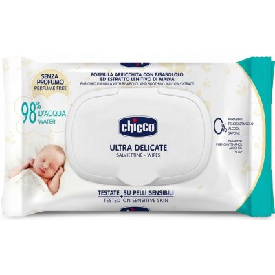 Chicco Salviettine Delicate Ultra Soft & Pure dětské vlhčené ubrousky 60 ks – Hledejceny.cz