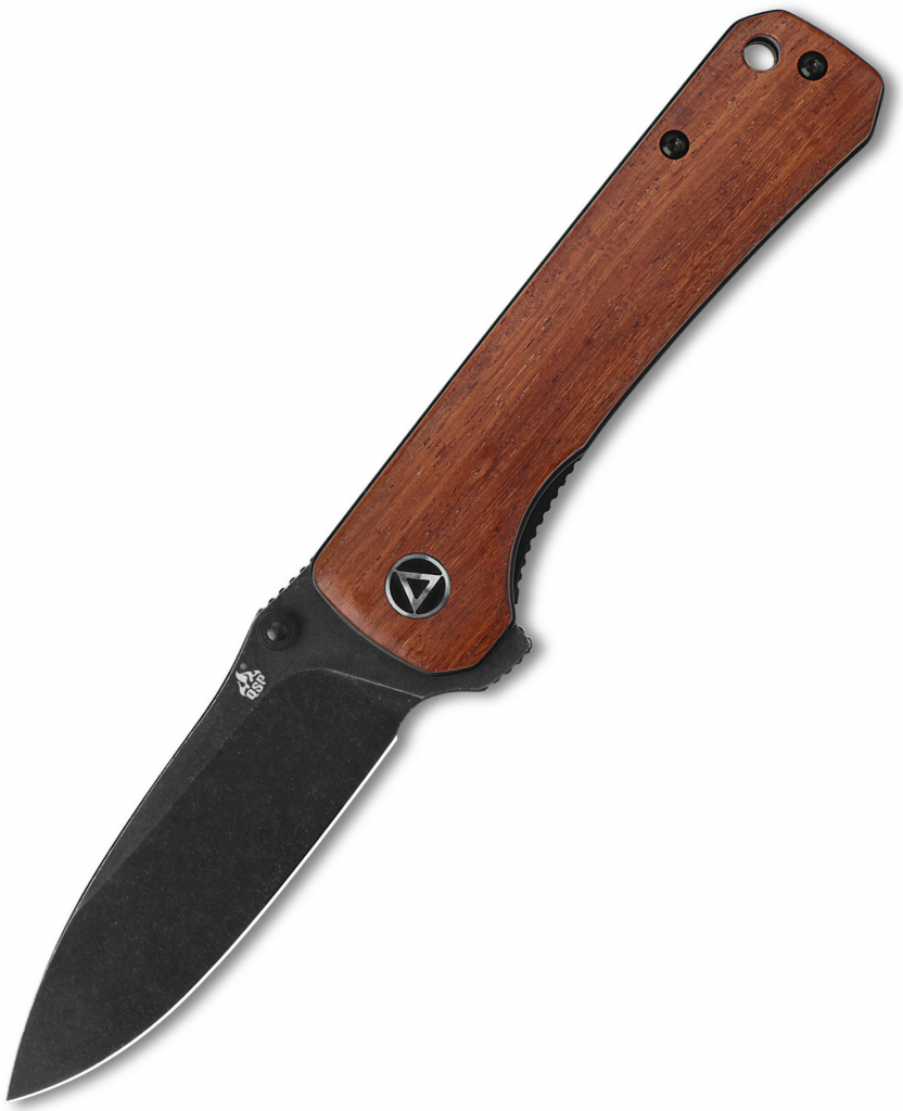 QSP knife Hawk, s klipem, dřevo Mkuruti QS131-O2