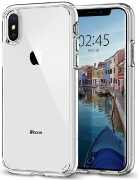 Pouzdro Spigen Ultra Hybrid iPhone XS/X crystal čiré