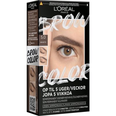 L'Oréal Paris Brow Color Semi-Permanent Eyebrow Tint 5.0 Brunette 1 ml – Zboží Dáma