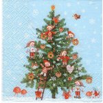 Ubrousek 33 x 33 cm Vánoční stromeček – HobbyKompas.cz