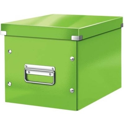 Leitz Krabice Click-N-Store WOW, čtvercová M, zelená – Zboží Živě
