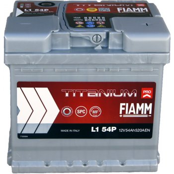 Fiamm Titanium Plus 12V 54Ah 520A L1 54P