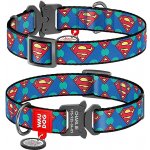 Waudog Obojek nylonový DC Superman Logo Fastex QR – Zboží Mobilmania