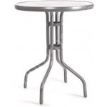 HAPPY GREEN Stolek kovový se skleněnou deskou prům.60 cm, výška 70 cm – Zboží Dáma