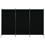 zahrada-XL 3dílný paraván černý 260 x 180 cm – Zboží Mobilmania