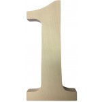 Číslo domu 1 přírodní dřevo 180mm – Sleviste.cz