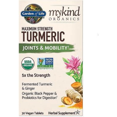 Garden of Life Mykind Organics Maximum Strength Turmeric Kurkuma 30 tablet