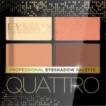 Eveline Cosmetics Quattro paletka očních stínů 01 3,2 g – Zboží Dáma