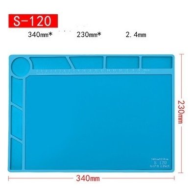 Pracovní silikonová podložka 34x23cm, antistatická, tepelně odolná – Zboží Dáma