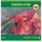Koh-i-noor TOISON D´OR 8511 křídy prašné 6 barev – Sleviste.cz