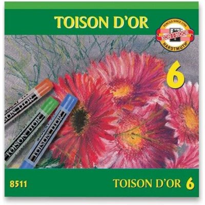 Koh-i-noor TOISON D´OR 8511 křídy prašné 6 barev – Sleviste.cz