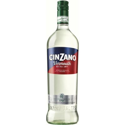 Cinzano Extra Dry 18% 1 l (holá láhev)