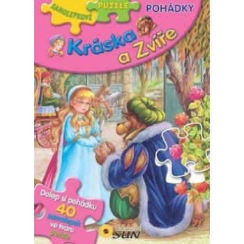 Samolepkové puzzle Kráska a zvíře