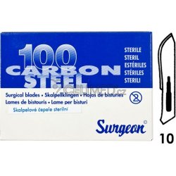 Surgeon čepelky vel. 10 balení 100 ks