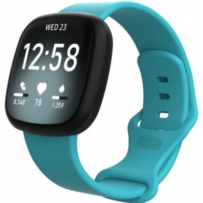 BStrap Silicone Large řemínek na Fitbit Versa 3, teal SFI013C06 – Hledejceny.cz