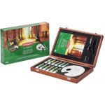 Derwent Academy Acrylic Paints Wooden Box Set dřevěný dárkový kufřík 12 ks – Zboží Dáma