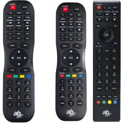 Dálkový ovladač AB Cryptobox 500HD, 550HD, 625HD, 600HD, 650HD, 700HD, 750HD, 752HD – Zboží Živě