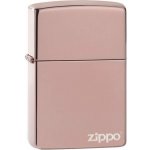 ZIPPO Zapaľovač HIGH POLISH ROSE GOLD LOGO 26908 – Zboží Mobilmania