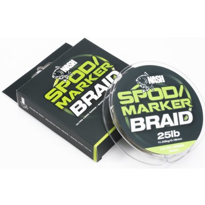 Kevin Nash Šňůra na rakety Spod and Marker Braid Lo Viz Green 300m 0,25mm 25lb – Hledejceny.cz