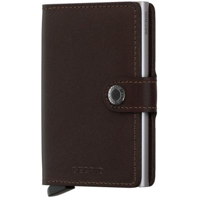 Secrid Kožená peněženka Miniwallet Original Dark Brown tmavě hnědá – Sleviste.cz