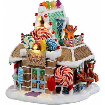 Lemax Vánoční dekorace The Lollipop Shop 19 x 17,3 x 16,8 cm – Hledejceny.cz