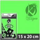 Nažehlovací fólie HOT FIX 15x20 cm fluo zelená