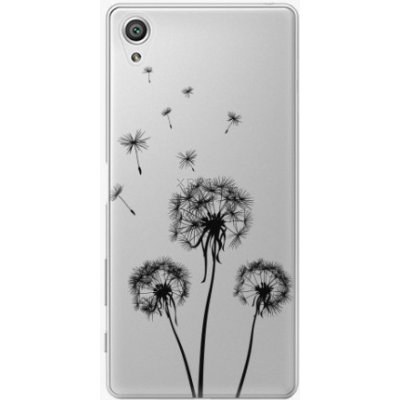 Pouzdro iSaprio - Three Dandelions Sony Xperia X černé – Zboží Mobilmania