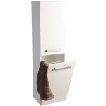 Aqualine VEGA skříňka vysoká s košem, 40x150x31 cm, dub platin – Sleviste.cz