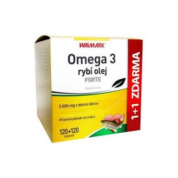 Walmark Omega 3 rybí olej Forte 120 + 120 tablet