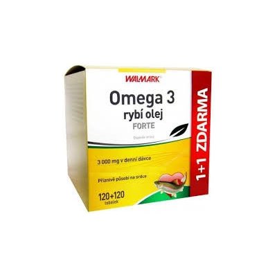 Walmark Omega 3 rybí olej Forte 120 + 120 tablet od 279 Kč - Heureka.cz