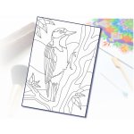 Radost v písku Šablona na pískování strakapoud A4 210 x 297 mm – Hledejceny.cz