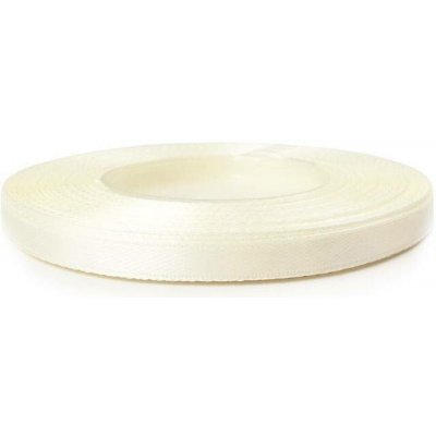 Saténová stuha ivory bílá 8003 6 mm 30 m – Sleviste.cz