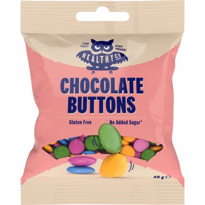 HealthyCo Chocolate buttons 40 g – Sleviste.cz