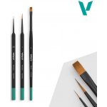 Set Štětců Vallejo Precision B03990 Starter Set Round No.1, Triangular 3/0, Flat Synth. No.4 – Zboží Dáma