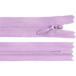 Spirálový zip skrytý YKK No 4 délka 60 cm, střední, 068 fialová lila – Hledejceny.cz