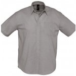 Sol's pánská košile s krátkými rukávy Brisbane stříbrná – Zbozi.Blesk.cz