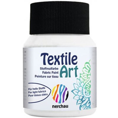 Nerchau Textile Art barva na tmavý textil 59 ml 18 odstínů na výběr 102 bílá