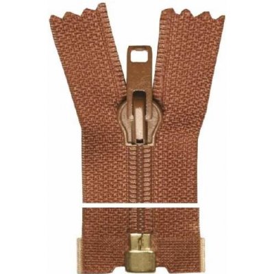 Spirálový zip, dělitelný - 65cm - hnědý - WICO - BALENÍ 10 ks – Hledejceny.cz