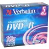 8 cm DVD médium Verbatim DVD-R 4,7GB 16x, AZO, slim box, 5ks (43519)