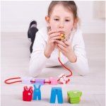 Bigjigs Toys Navlékání korálků oblečení – Zboží Dáma