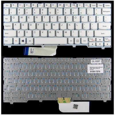 klávesnice Lenovo Ideapad 100S-11 100S-11IBY bílá US noframe – Zboží Mobilmania