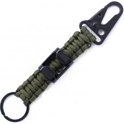 Dongguan Brighten Paracordová klíčenka s otvírákem a karabinou Barva paracordu armádní zelená – Zboží Dáma