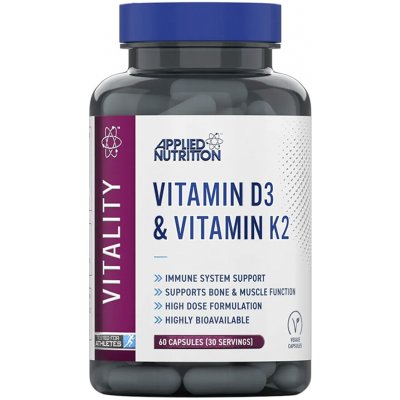 Applied Nutrition Vitamín D3 a K2 60 kapslí – Hledejceny.cz