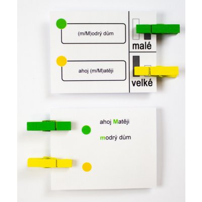 OSKOLA Velká a malá písmena s kolíčky – Zboží Mobilmania