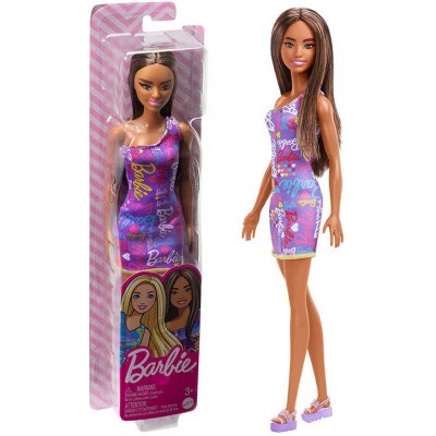 Barbie Purple Dress With Flowers Dark Skin Doll Doll With Purple Dress – Zbozi.Blesk.cz