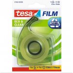 Tesa EcoaClear transparentní kancelářská páska s ručním odvíječem transparentní 33 m x 19 mm – Zboží Mobilmania
